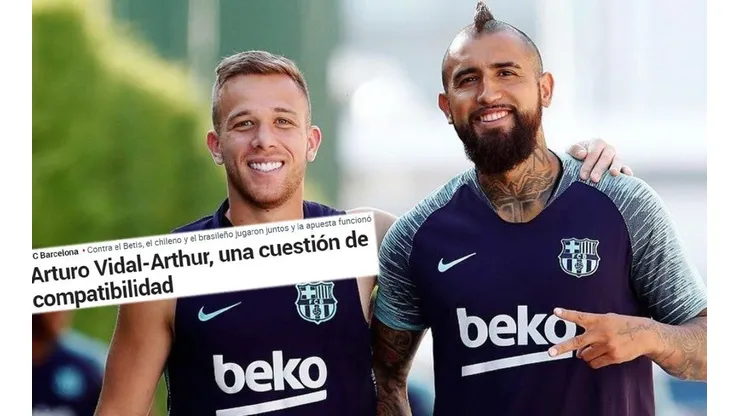 En España piden a Vidal y Arthur juntos en el 11 del Barcelona.