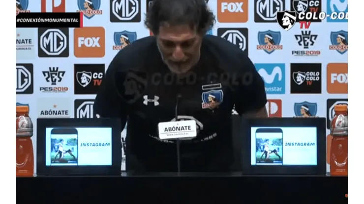 Mario Salas en el momento de su salida