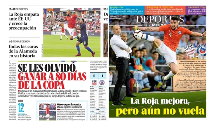 La prensa no fue muy amable con la Roja después de la igualdad 1-1