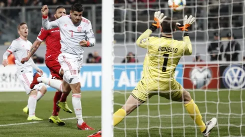 Morata le dio los tres puntos a España.