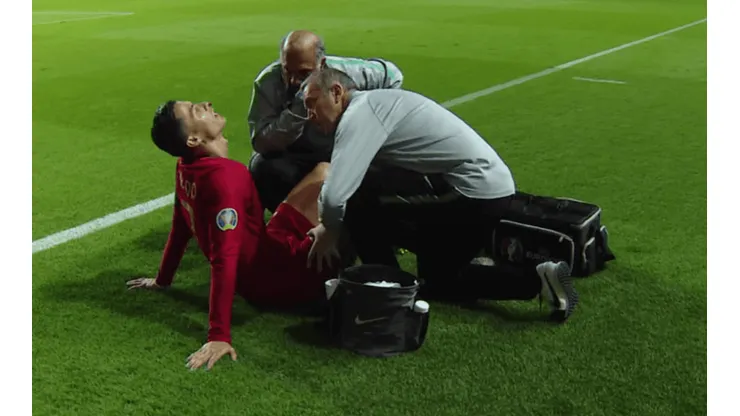 CR7 salió lesionado en el partido de Portugal y sufre Juventus