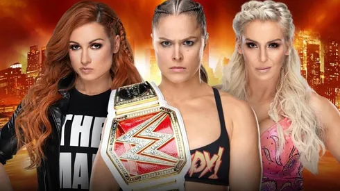 Rousey, Becky y Charlotte en el Main Event de WrestleMania 35