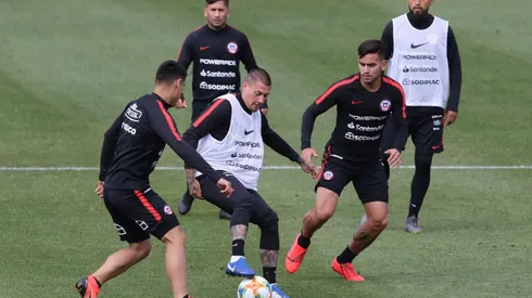 SAN DIEGO: Entrenamiento Seleccion Chilena - 21 de Marzo del 2019/San Diego , durante el entrenamiento de la Selecci�n Chilena, previo al partido de ma�ana frente a Mexico, valido por la fecha Fifa, antes de la Copa America 2019FOTO: RODRIGO SAENZ /AGENCIAUNO