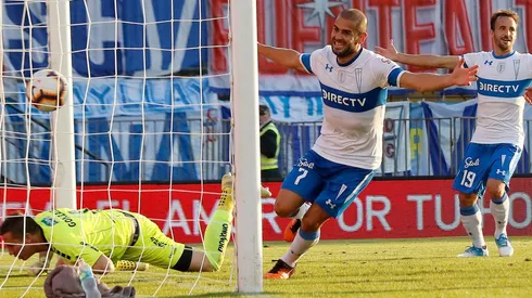 Sáez tras anotar el 3-0 en Sausalito