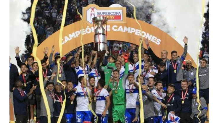 Los festejos de la UC tras ganar esta Supercopa