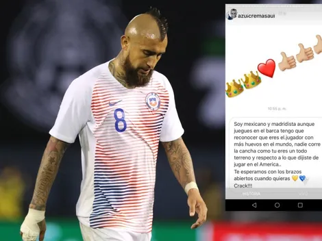 Arturo Vidal se dejar querer por la hinchada del América