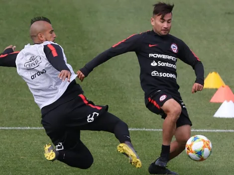 [Fotos] Arturo Vidal ya se entrena con la Roja y será titular contra México