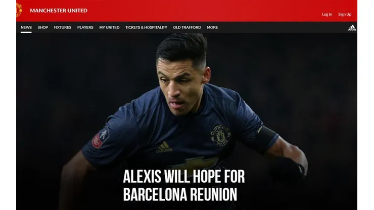 La nota del Manchester United.