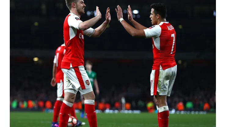 Arsenal v Lincoln City - The Emirates FA Cup Quarter-Final - during The Emirates FA Cup Quarter-Final match between Arsenal and Lincoln City at Emirates Stadium on March 11, 2017 in London, England. - Not Released (NR) EDITORIAL USE ONLY. No use with unauthorized audio, video, data, fixture lists, club/league logos or