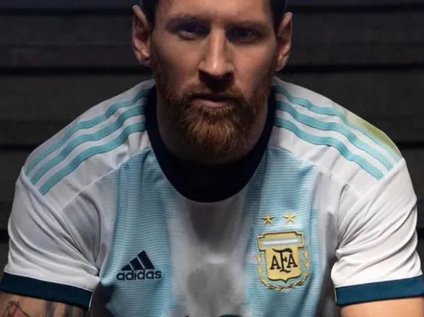 Messi reaparece en Argentina y trae la nueva camiseta para la Copa América