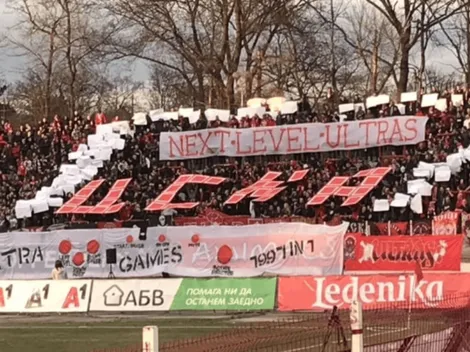 El ingenioso tifo de Tetris en el fútbol búlgaro