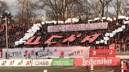 El ingenioso tifo de Tetris en el fútbol búlgaro