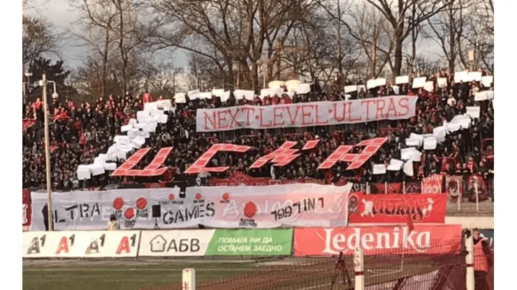 El ingenioso tifo de Tetris en el fútbol búlgaro