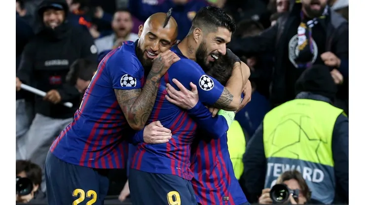 Celebración de Arturo Vidal