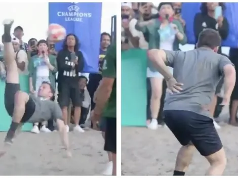 Alessandro Del Piero se "lesiona" después de hacer una chilena