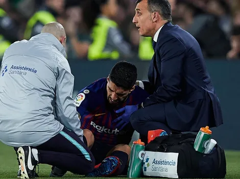 Luis Suárez se lesiona y llegará justo ante el Manchester United