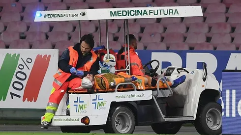 David Ospina sufrió un fuerte golpe en su cabeza