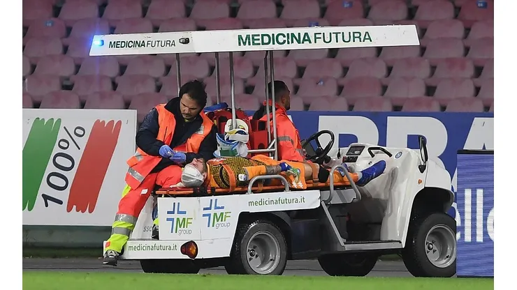 David Ospina sufrió un fuerte golpe en su cabeza