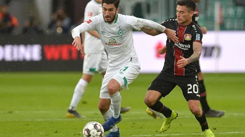 Charles contra el Werder Bremen.