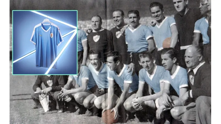 Uruguay vestirá los legendarios colores del equipo que fue campeón del mundo en 1950