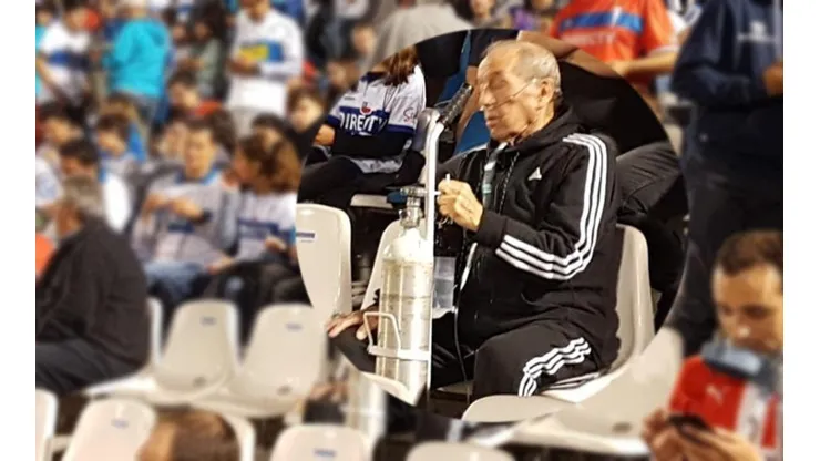El abuelito cruzado y su amor a toda prueba por la UC.