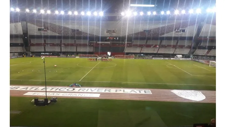 Así de vacío luce el Monumental a esta hora
