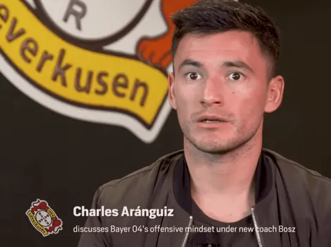 Aránguiz habla con la TV internacional. "Le dio vida al Leverkusen"