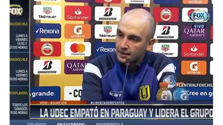 Bozán en sus declaraciones post partido