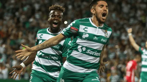 Valdés festeja el gol que sentenció la remontada en el partido de vuelta