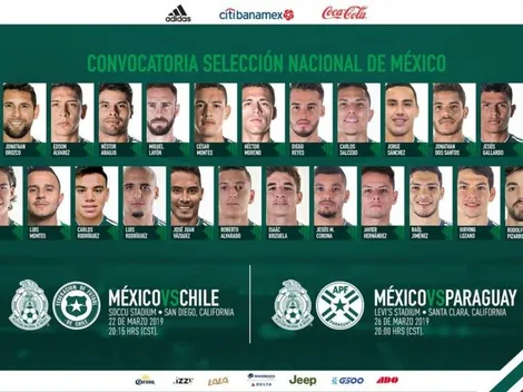 México entregó nómina para enfrentar a Chile en fecha FIFA