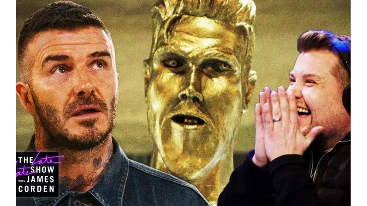 Beckham sufrió con la broma de una horrible estatua en su homenaje