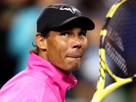Rafa Nadal llegó tarde a su debut en Indian Wells, pero ganó con una paliza