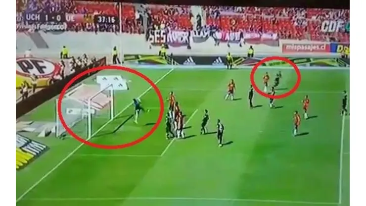 El momento en el que el balón supera a Diego Sánchez