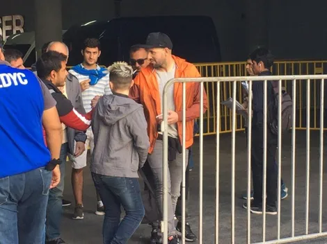 Agustín Orión asiste al clásico de La Plata