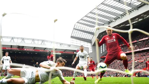 Firmino fue una de las figuras del Liverpool en esta jornada