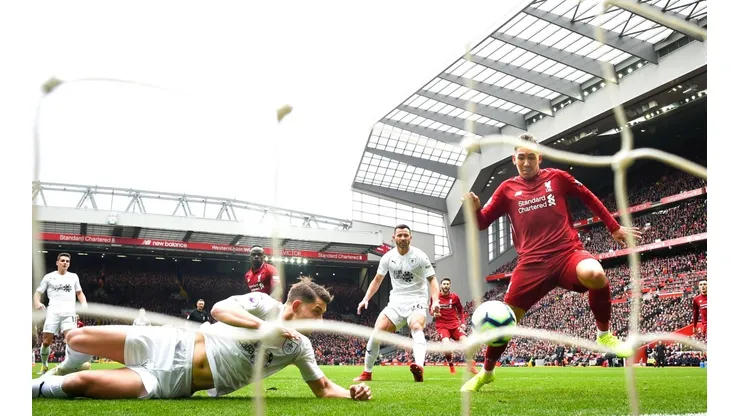 Firmino fue una de las figuras del Liverpool en esta jornada