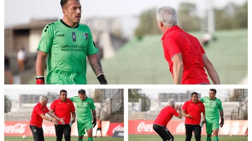 La bronca de Ivo Basay con su arquero Fabián Cerda