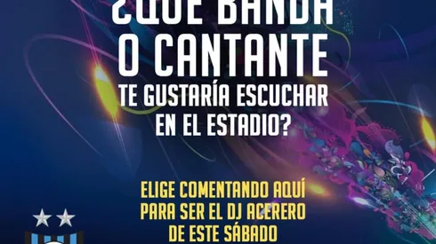 Huachipato le pregunta a sus hinchas qué música poner en el entretiempo