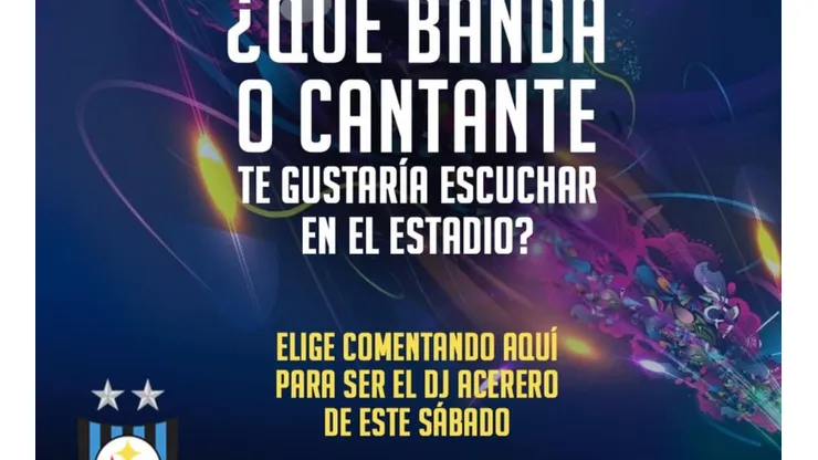 Huachipato le pregunta a sus hinchas qué música poner en el entretiempo