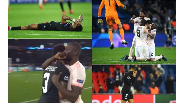 El dolor del PSG y el festejo del Manchester United.