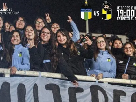 Mujeres podrán ir gratis al partido de O'Higgins y Coquimbo