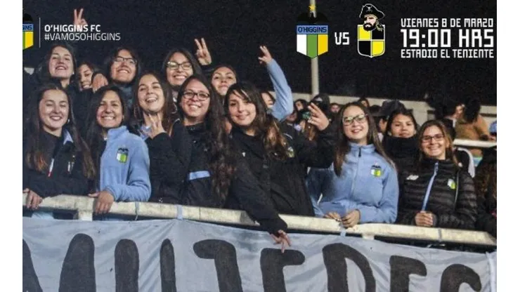 Mujeres celestes podrán ir gratis al partido de O'Higgins y Coquimbo Unido en El Teniente