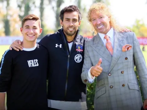 Leonardo Farkas fue a ver el entrenamiento de Colo-Colo