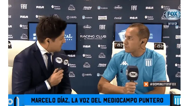 Díaz durante la entrevista que acaba de conceder en Argentina