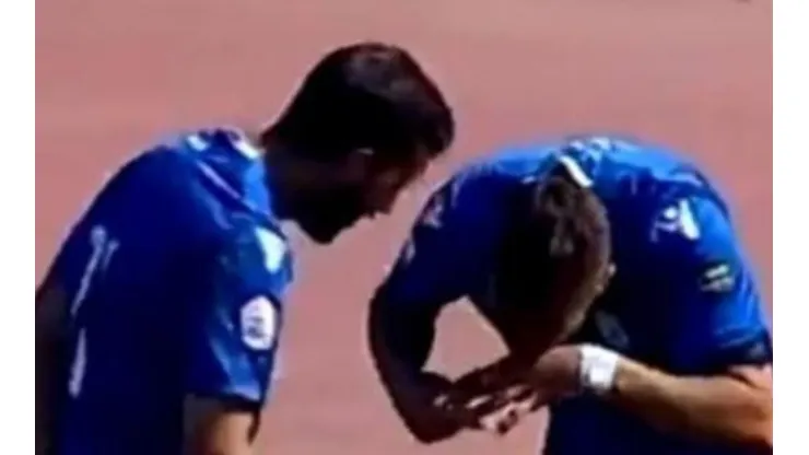 Dos jugadores del Melilla celebraron simulando consumir cocaína