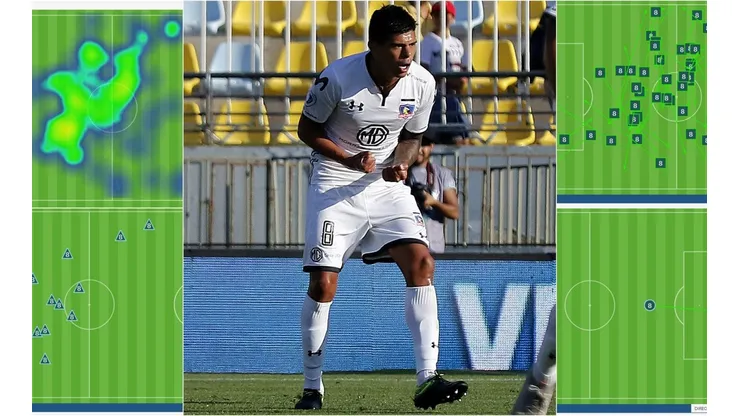 Los números del nuevo Pavez: súper recuperador, asistente y goleador albo