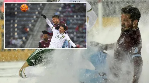 El partido se jugó en condiciones extremas