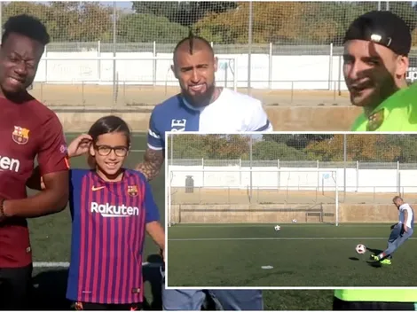 Arturo Vidal se luce con su hijo en Youtube
