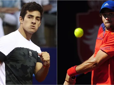 El cara a cara de Garín y Pella antes de la final del Abierto de Sao Paulo