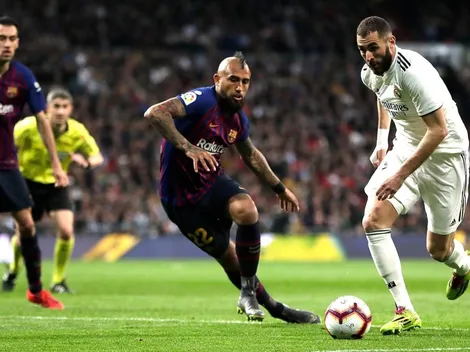 Vidal jugó en el nuevo triunfo del Barca ante Real Madrid